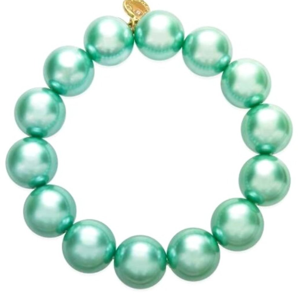 💖🔅 Aqua Blue Pearl Stretch Bracelet - NEW